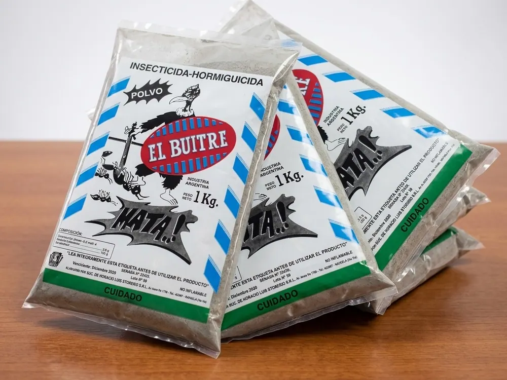 Bolsas impresas de 1 kg para insecticida en polvo